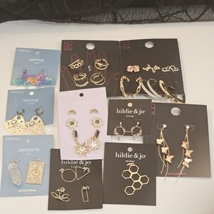 Resellers Jewelry Bundle NWT Hildie & Jo + NOBO FashionEarrings, Rings Pendants